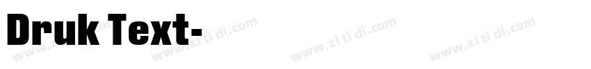 Druk Text字体转换
